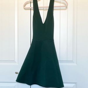Emerald green mini dress